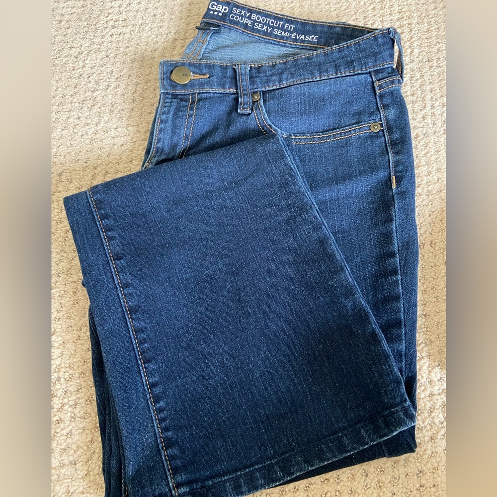 GAP Women's Bootcut Jeans - Deep Blue